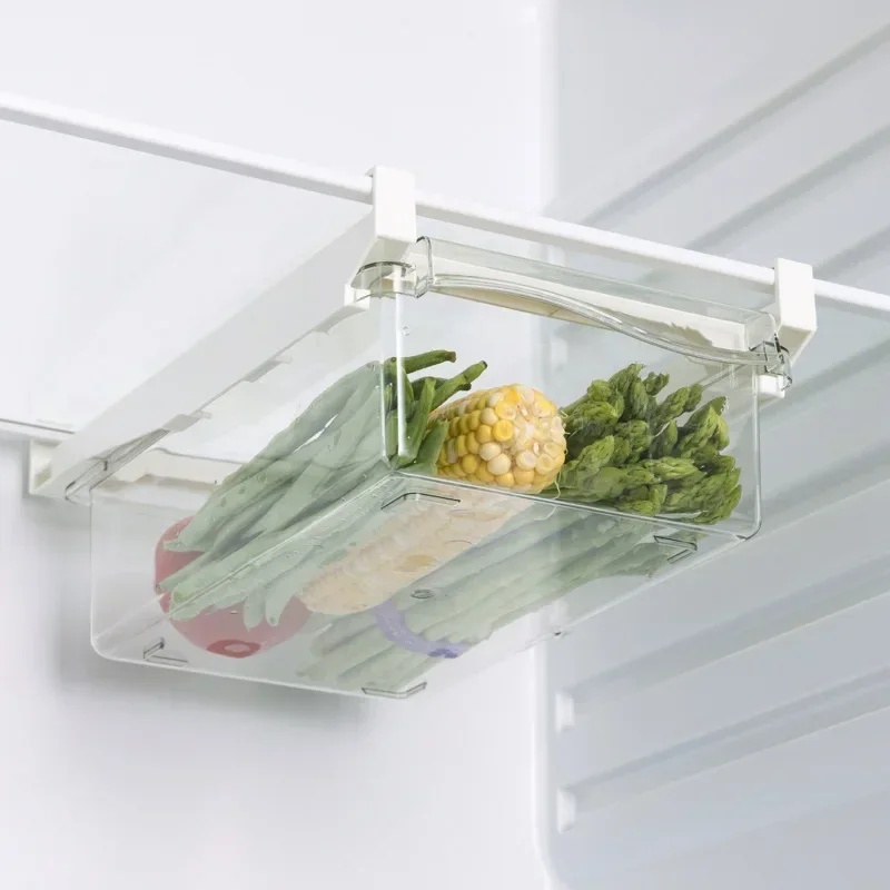 Food Storage With Dividers - Organizador de Gaveta Retrátil para Refrigerador,
