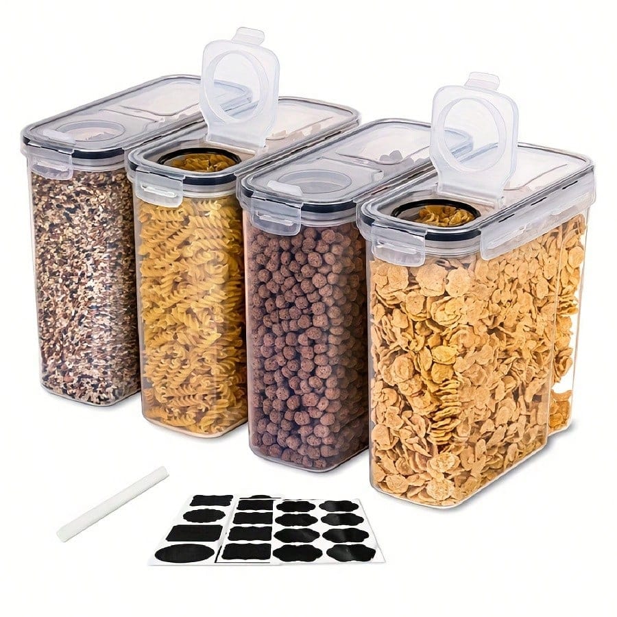 Food Storage Meals - Conjunto de 4 recipientes herméticos para