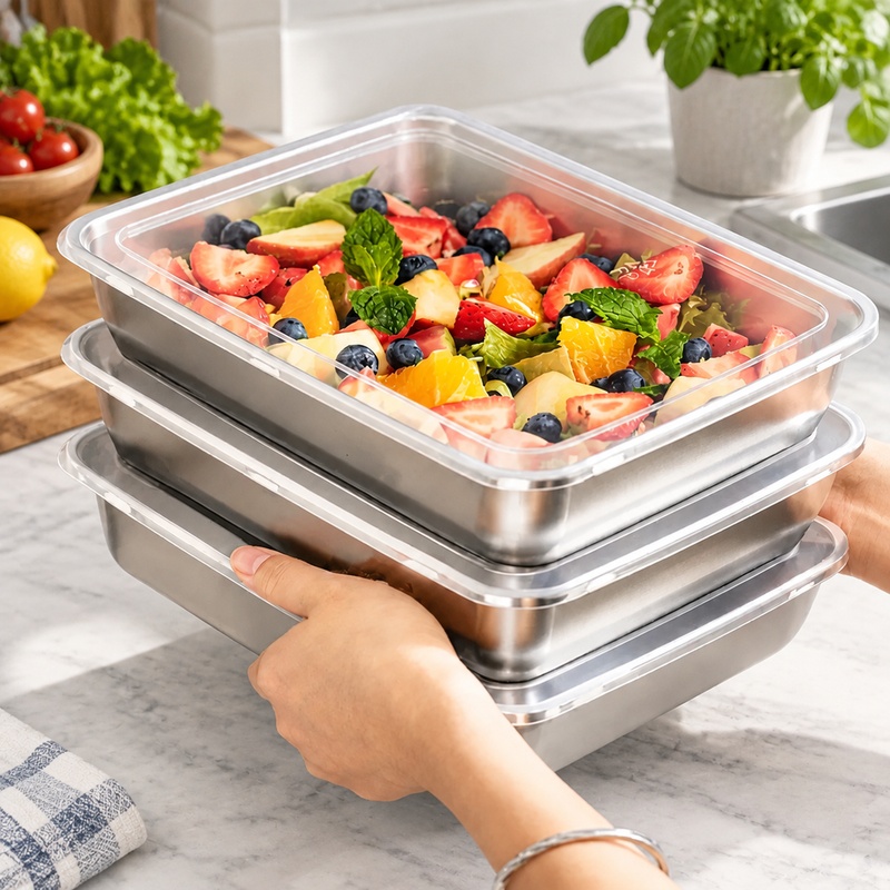 Food Storage Meals - Conjunto de 3 recipientes de armazenamento