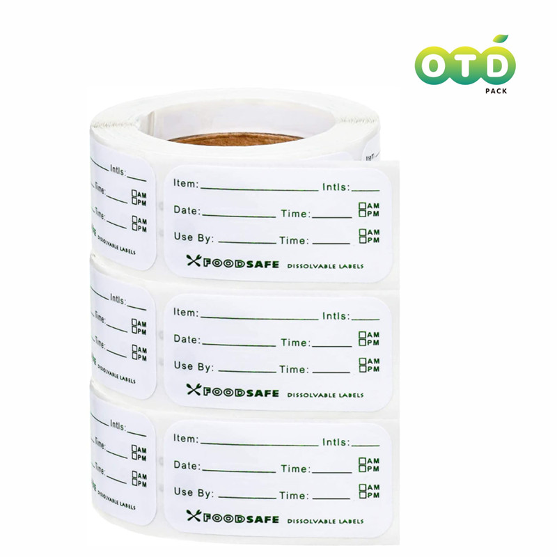 Food Storage Labels - Etiquetas adesivas removíveis para armazenamento de
