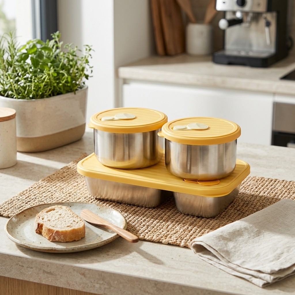 Conjunto de Caixas de Almoço e - Food Storage Oven Safe avaliação e preço