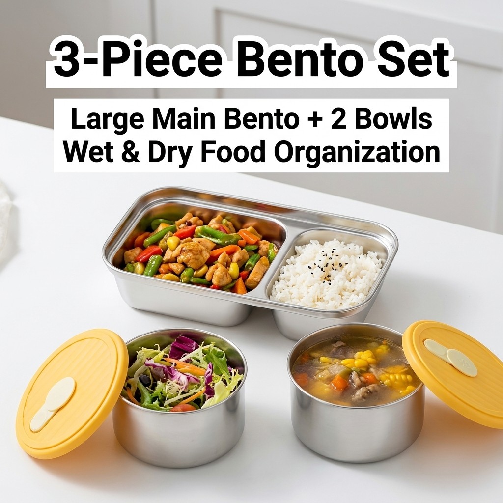 Conjunto de Caixas de Almoço e - Food Storage Oven Safe avaliação e preço