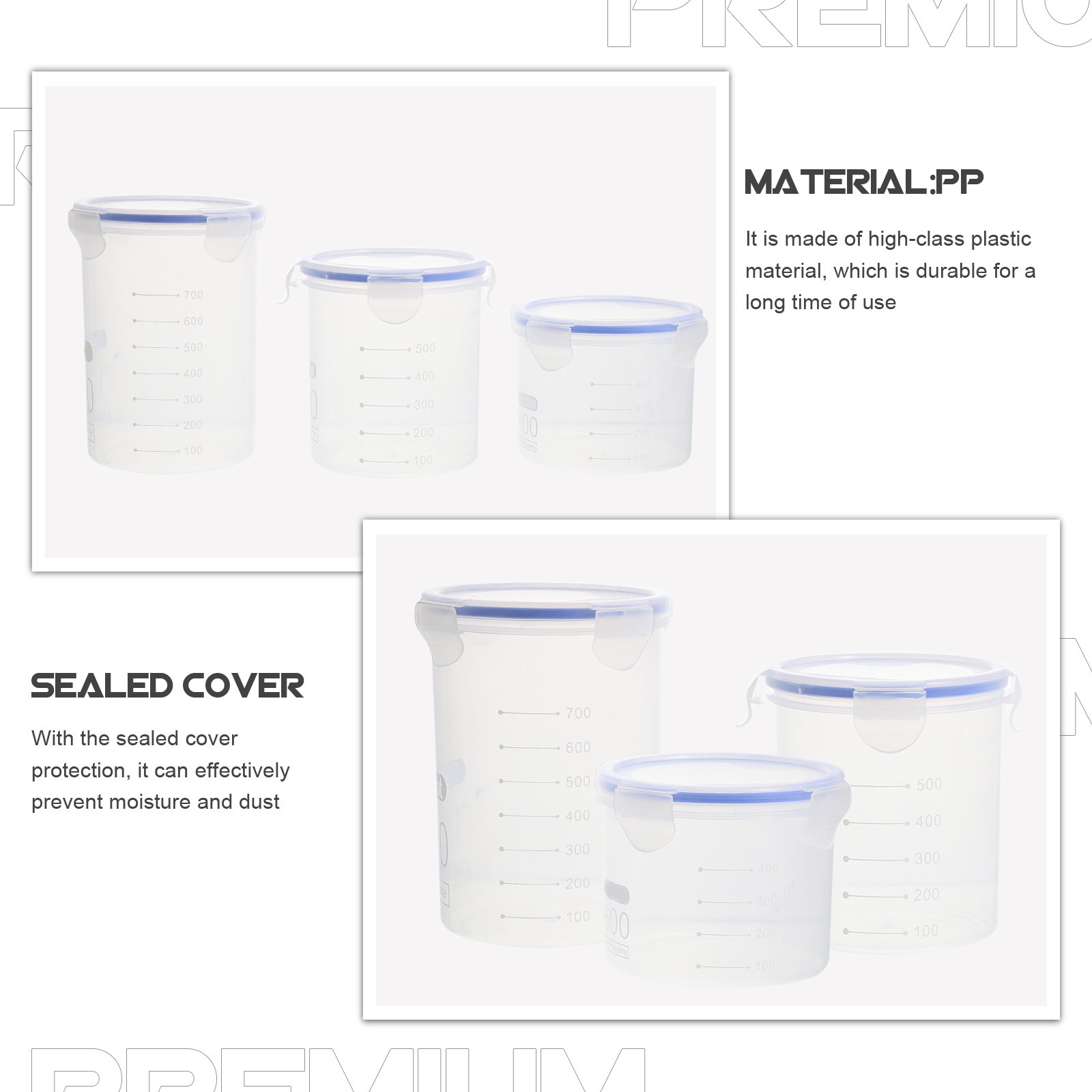 6 Potes Herméticos de Armazena - Food Storage Containers avaliação e preço