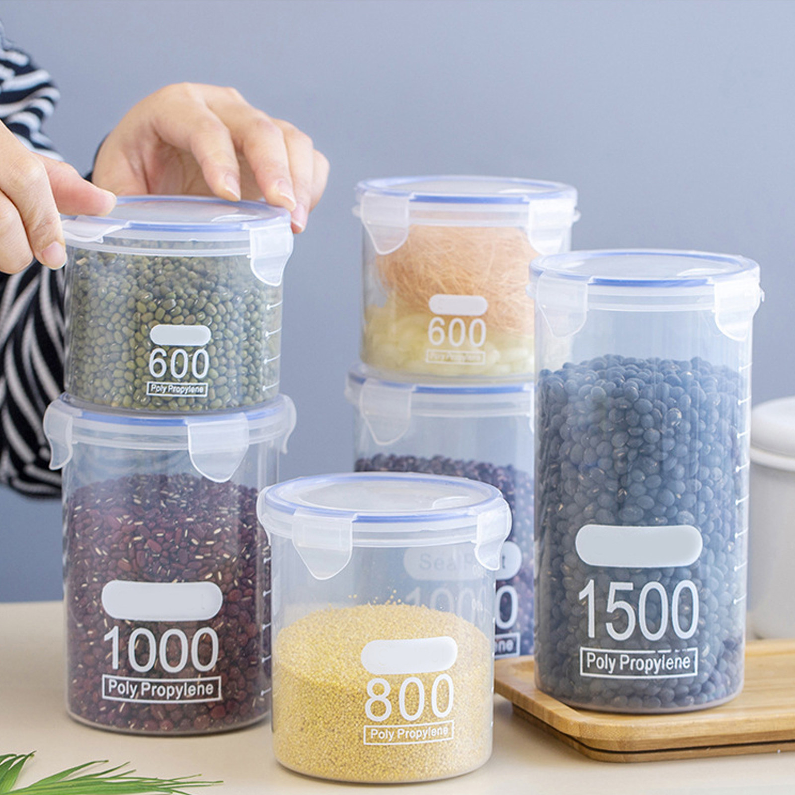 6 Potes Herméticos de Armazena - Food Storage Containers avaliação e preço