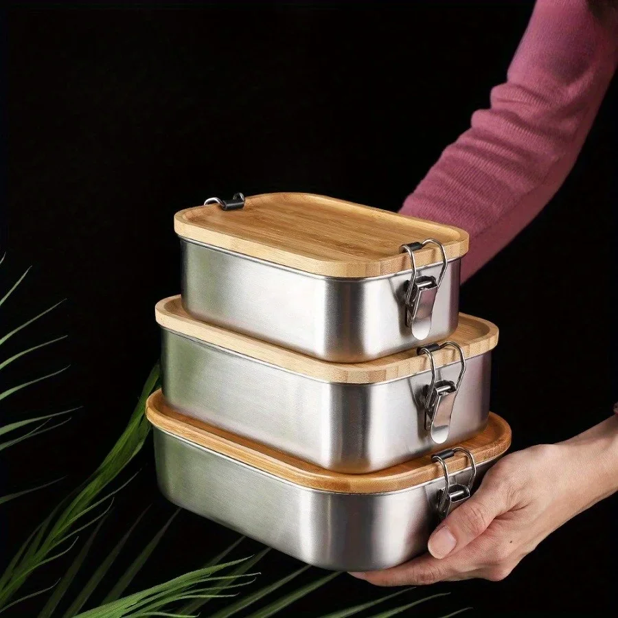 Nova Lancheira de Aço Inoxidáv - Food Storage Oven Safe avaliação e preço