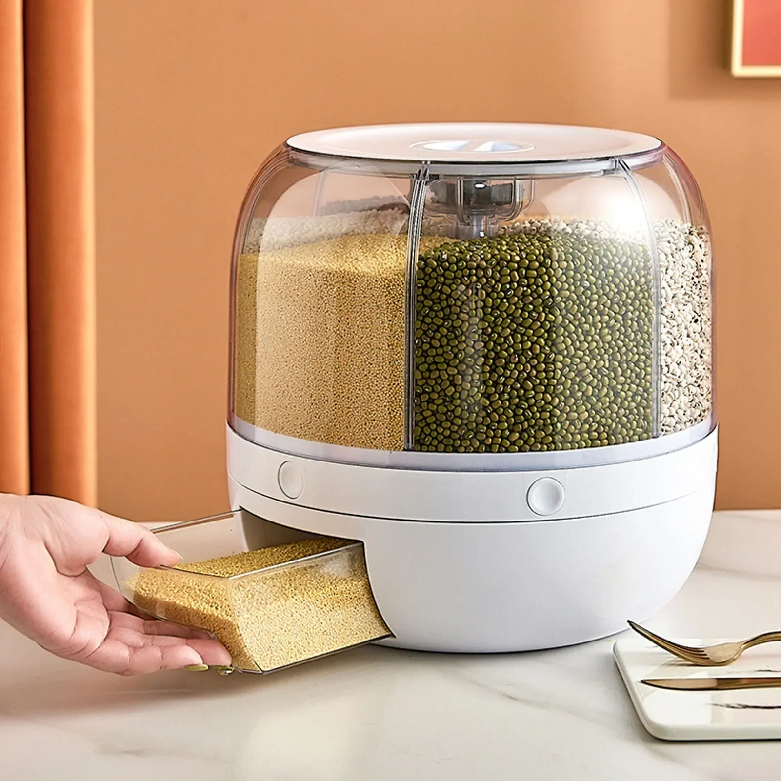 6 compartimentos 360 °   Recip - Food Storage Meals avaliação e preço