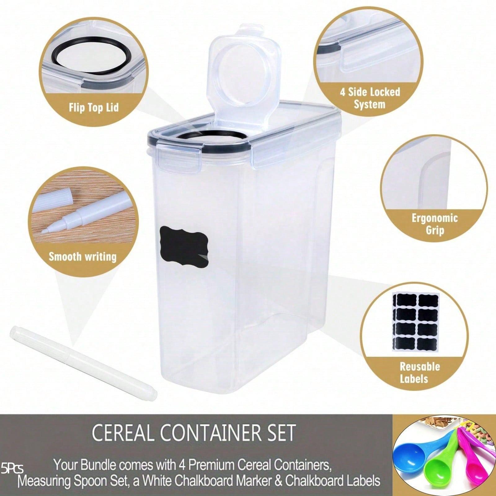 Conjunto de 4 recipientes herm - Food Storage Meals avaliação e preço