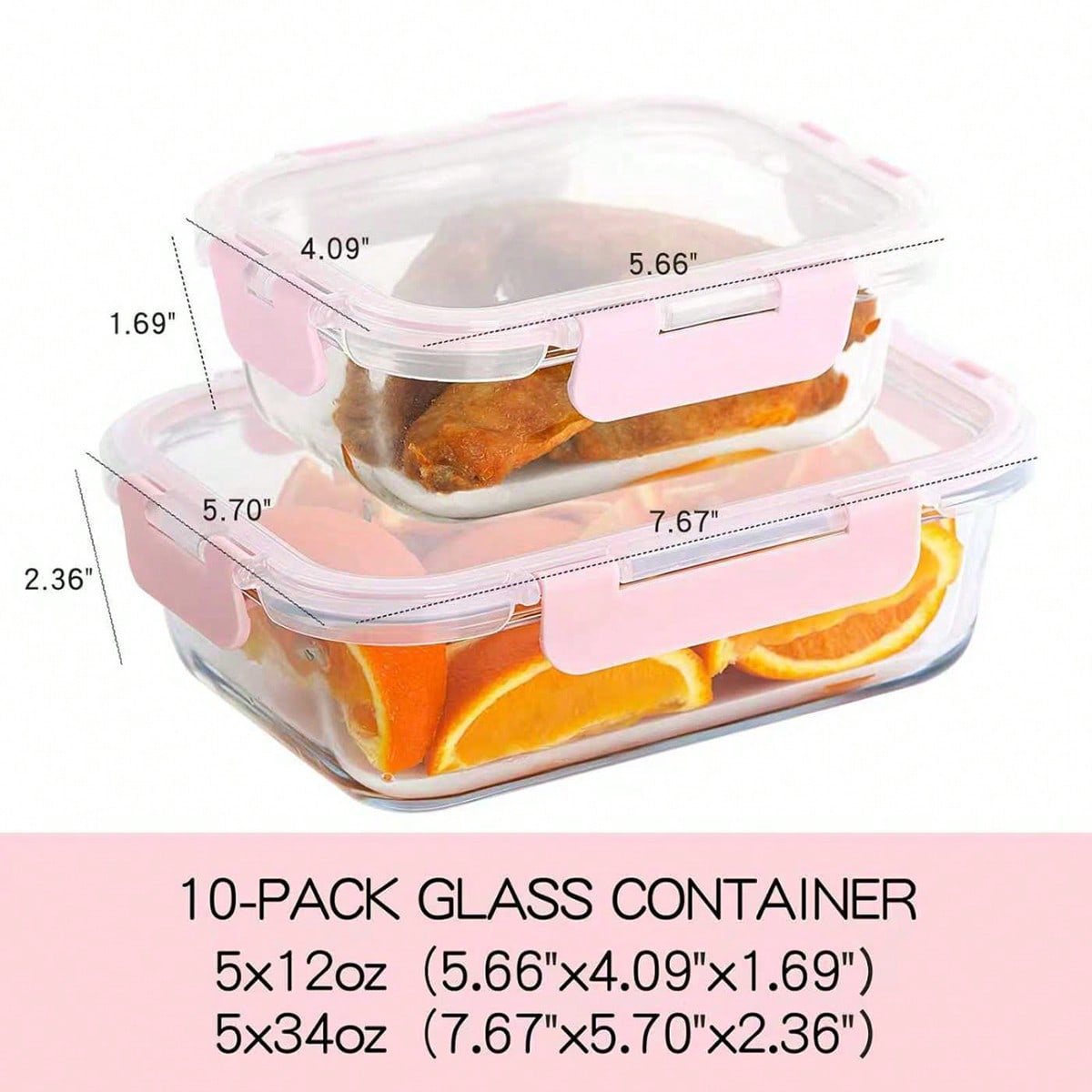 Conjunto de 10 Recipientes de  - Food Storage Oven Safe avaliação e preço