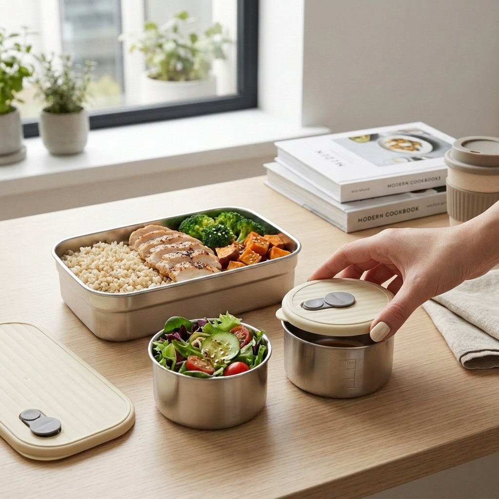 Conjunto de Caixa Bento em Aço - Food Storage Oven Safe avaliação e preço
