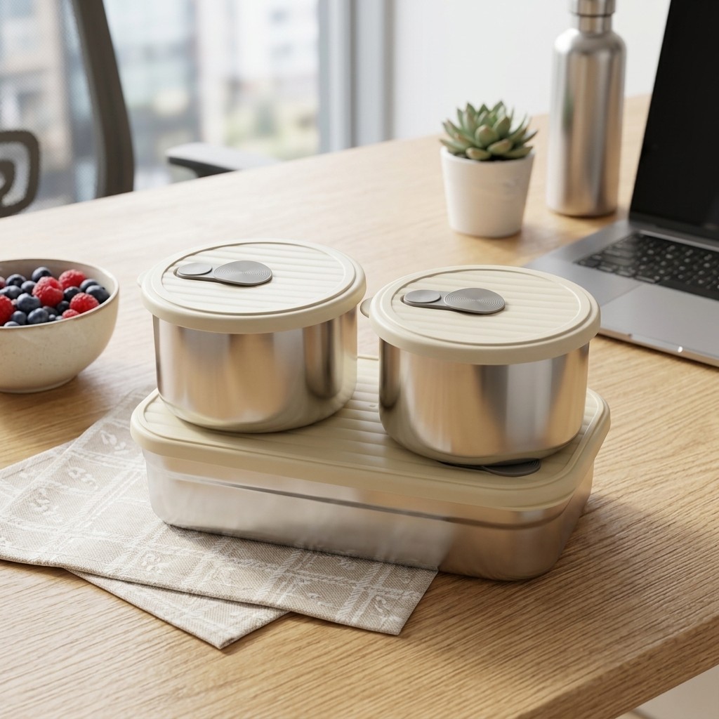 Conjunto de Caixa Bento em Aço - Food Storage Oven Safe avaliação e preço