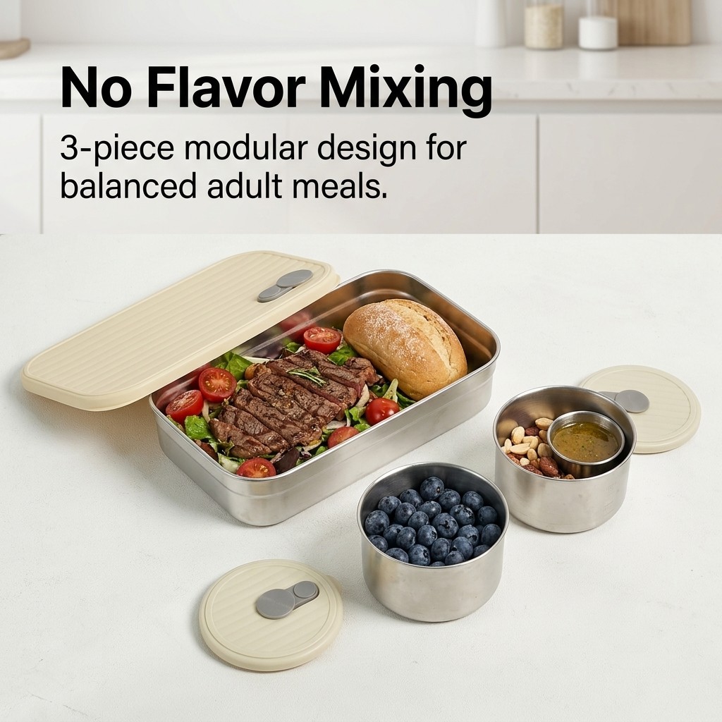 Conjunto de Caixa Bento em Aço - Food Storage Oven Safe avaliação e preço