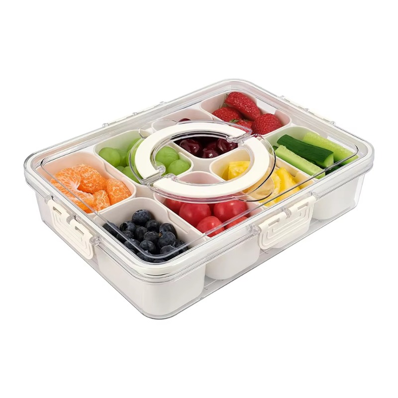 Caixa de plástico PET para coz - Food Storage With Dividers avaliação e preço